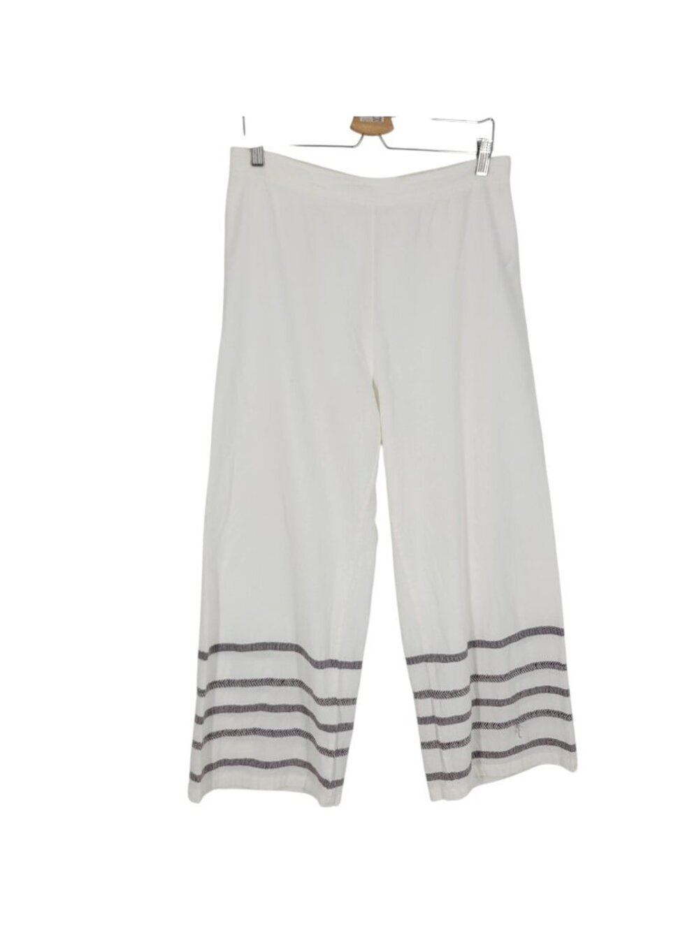 Outerknown L Organic Cotton Wide Leg Pants Coastal Boho Resort nautical Beachy